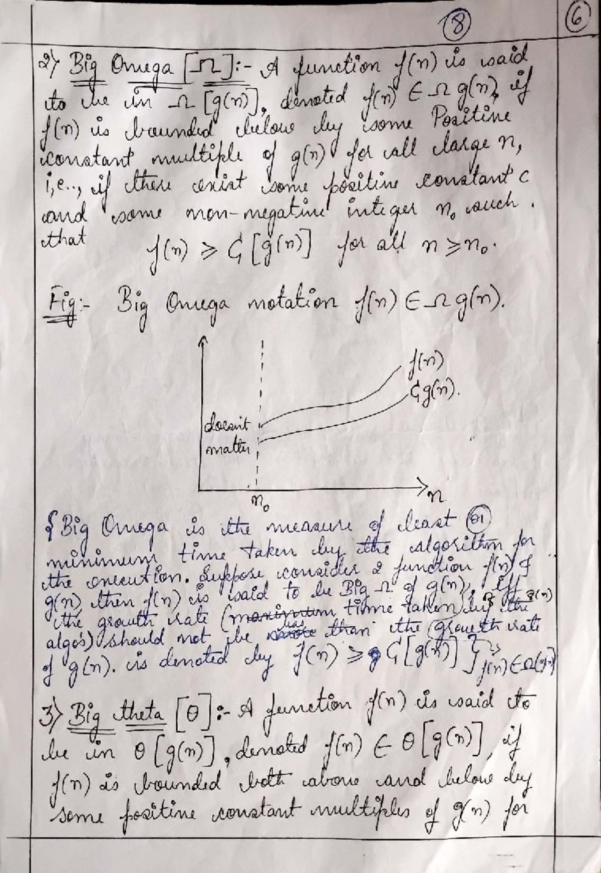 DAA Module 1 - Big O, Big Omega, and Factorial Analysis Notes - Studocu