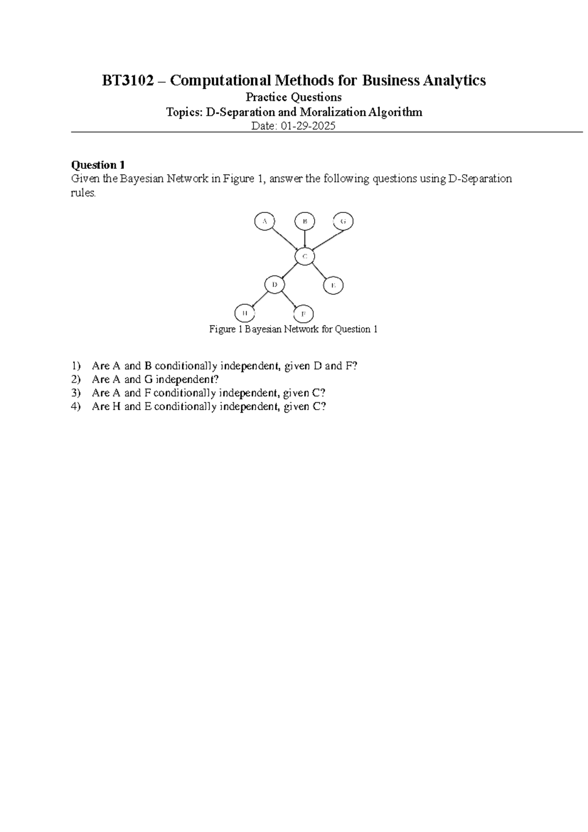 BT3102 tutorial 2 - summaries of tut 2 - BT3102 – Computational Methods ...
