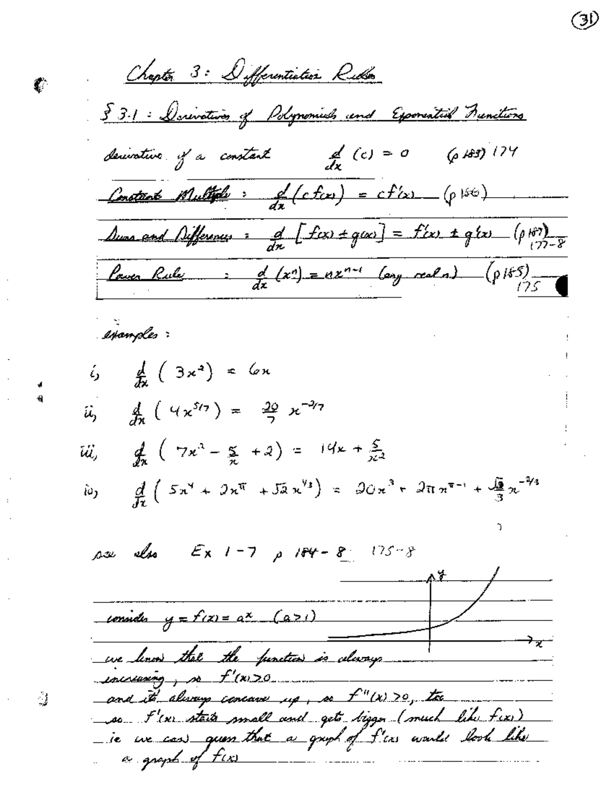 MAT 1320 Chapter 3: Differentiation Rules and Examples - Studocu