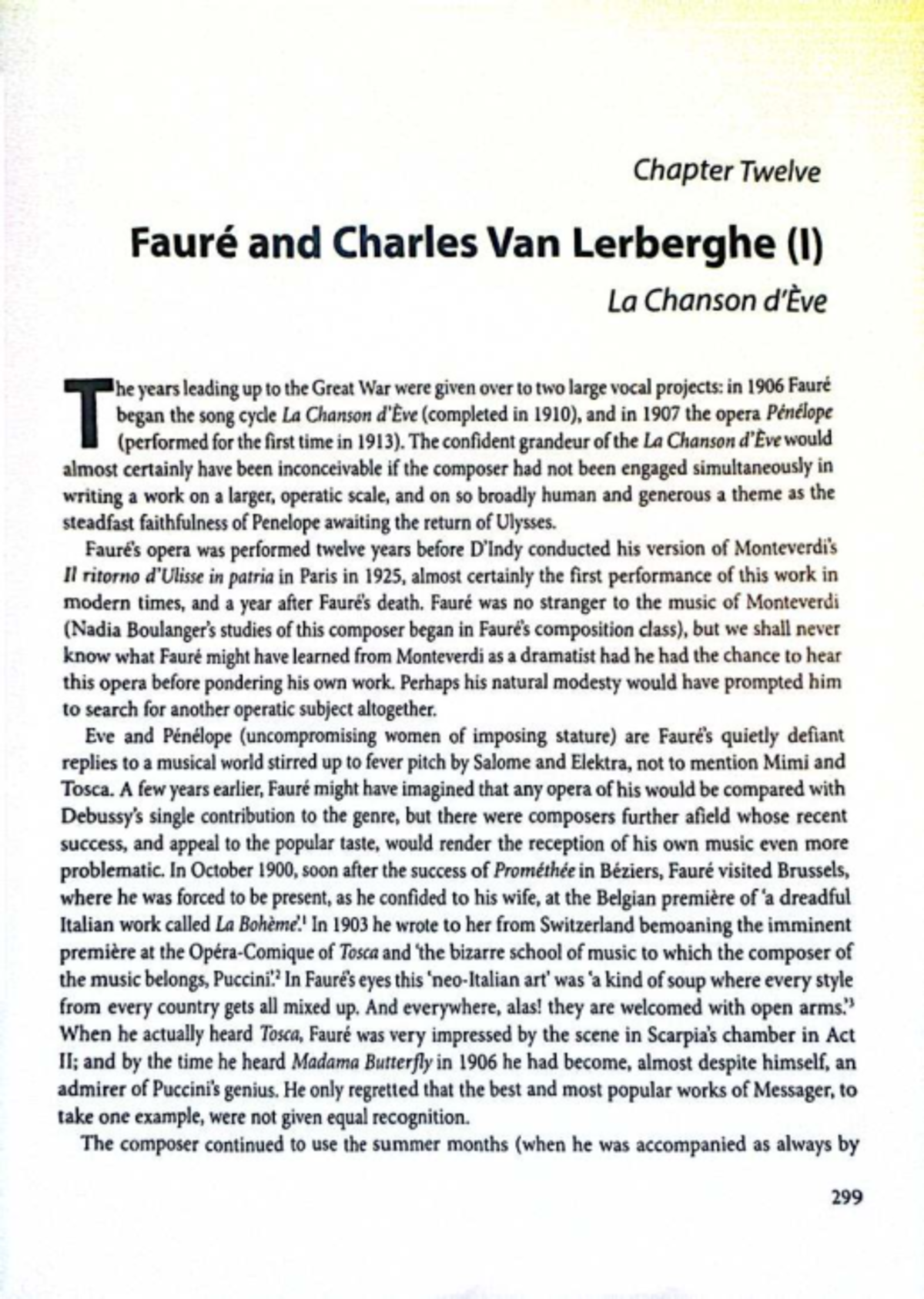 Chapter 12: Theoretical Frameworks in Fauré's 'La Chanson' - Studocu
