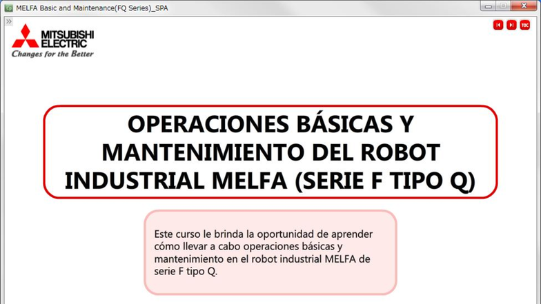 CP MELFA Basic and Maintenance (FQ Series) - Guía de Operaciones y ...