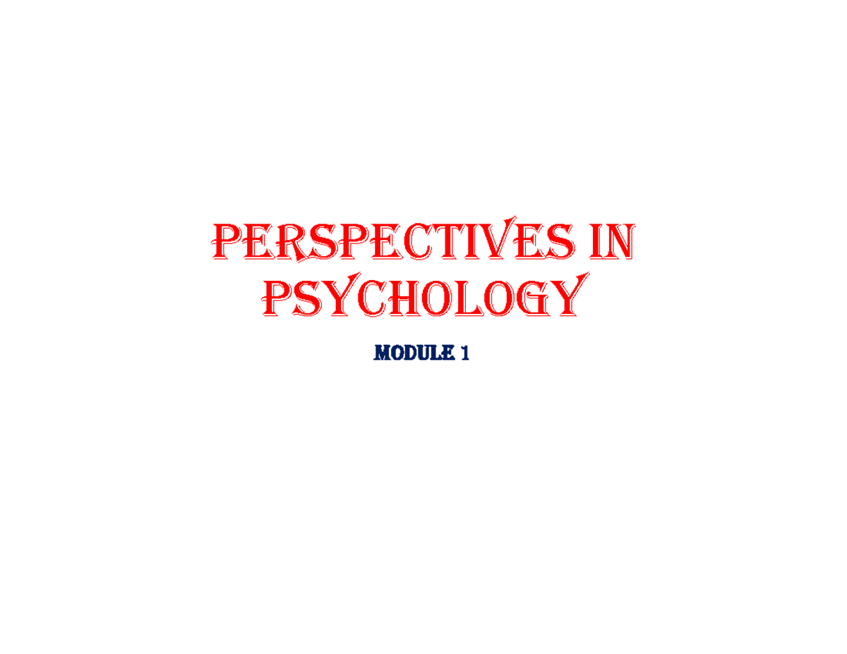 Psychology 101: Module 1 - Understanding the Science of Behavior - Studocu