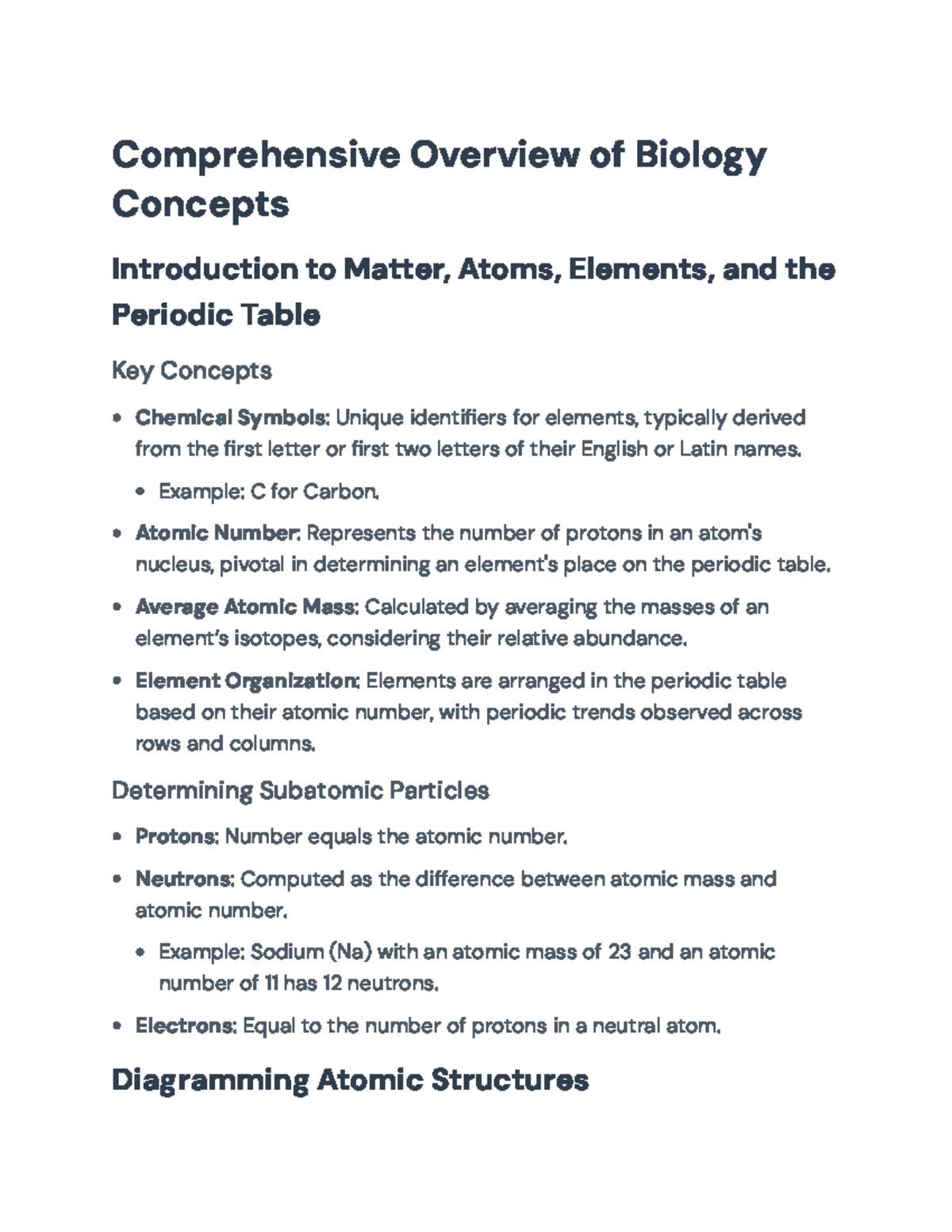 Final Exam Study Guide for Biology Concepts and Principles ...