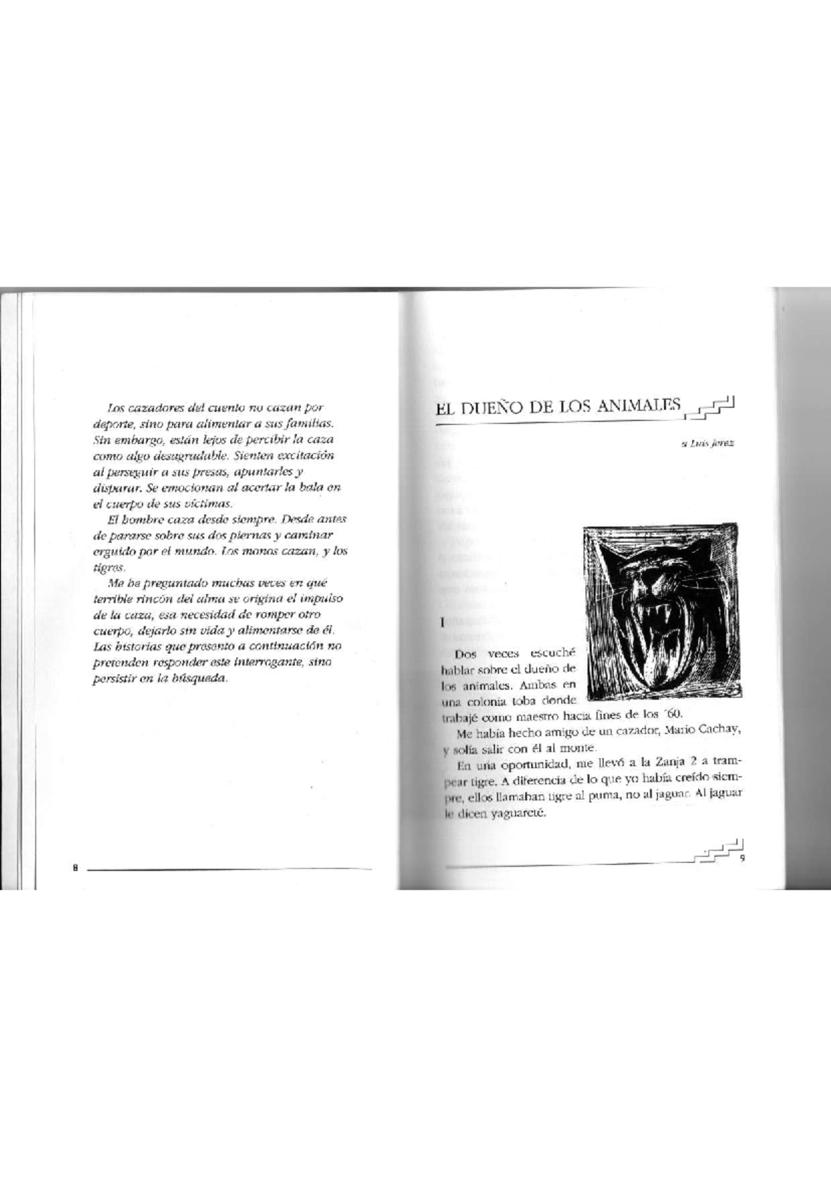1. El dueño de los animales: Una reflexión sobre la caza y la naturaleza - Document Preview