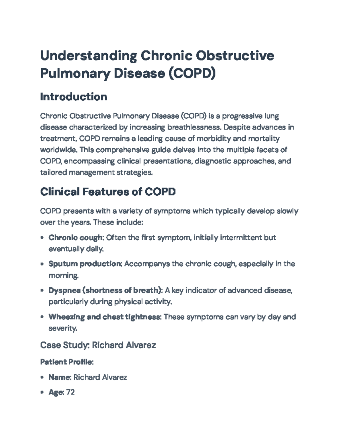 Understanding and Managing Chronic Obstructive Pulmonary Disease (COPD ...