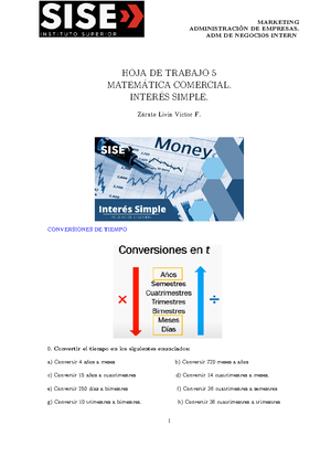 Ejercicio con Decimales - Matemática Comercial (MATH 101) - Studocu