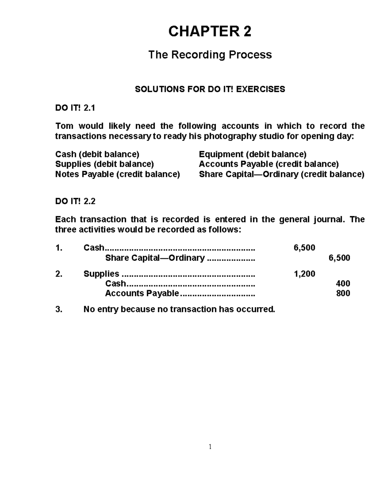 Financial Accounting IFRS 4e Solutions Manual Chapter 2 - Studocu