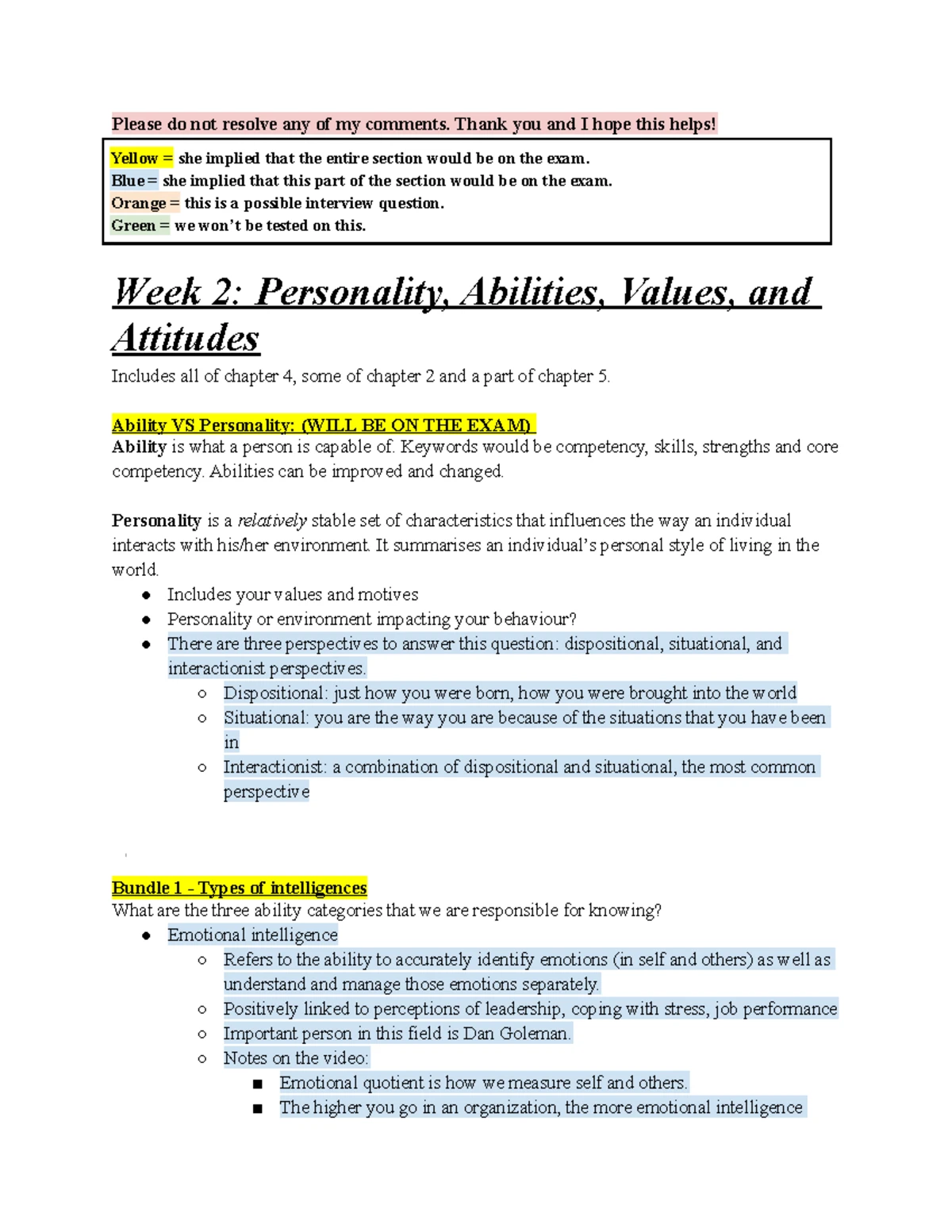 Organizational Behaviour 1BA3 - Winter 2024 Course Outline - Studocu