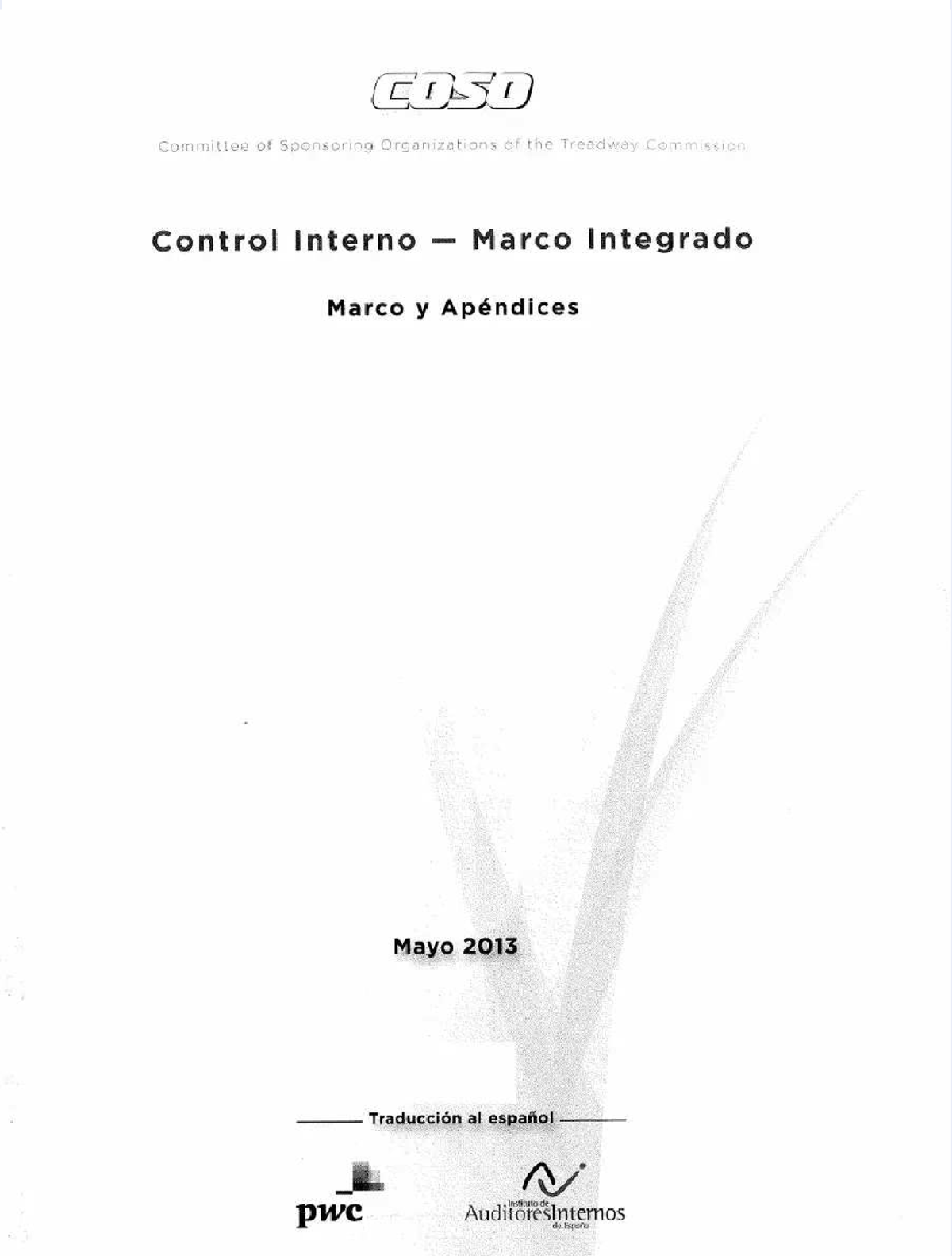 U2 MICI COSO 2013 - Control Interno y Auditoría Forense - Studocu