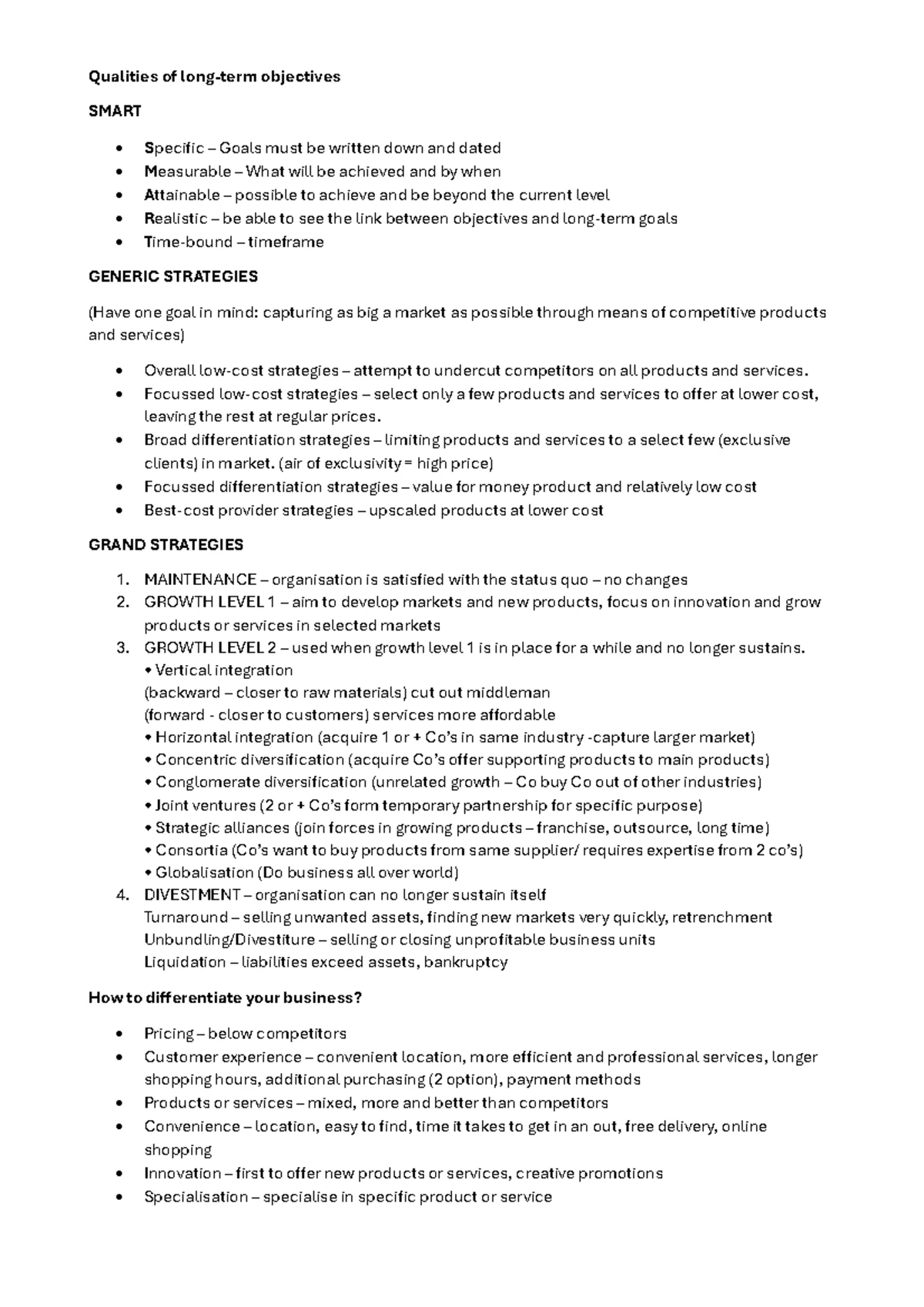 Vision and Mission notes - Characteristics of good vision statement ...