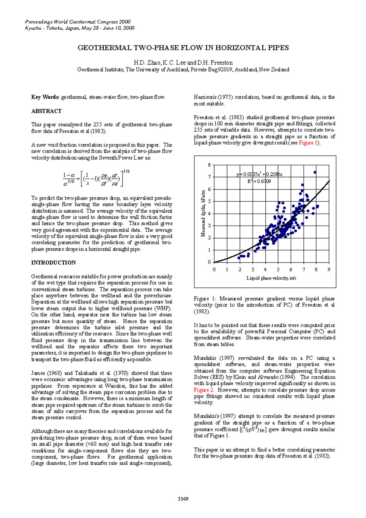 Geothermal Two-Phase Flow Analysis in Horizontal Pipes 32uyvg0775 - Studocu