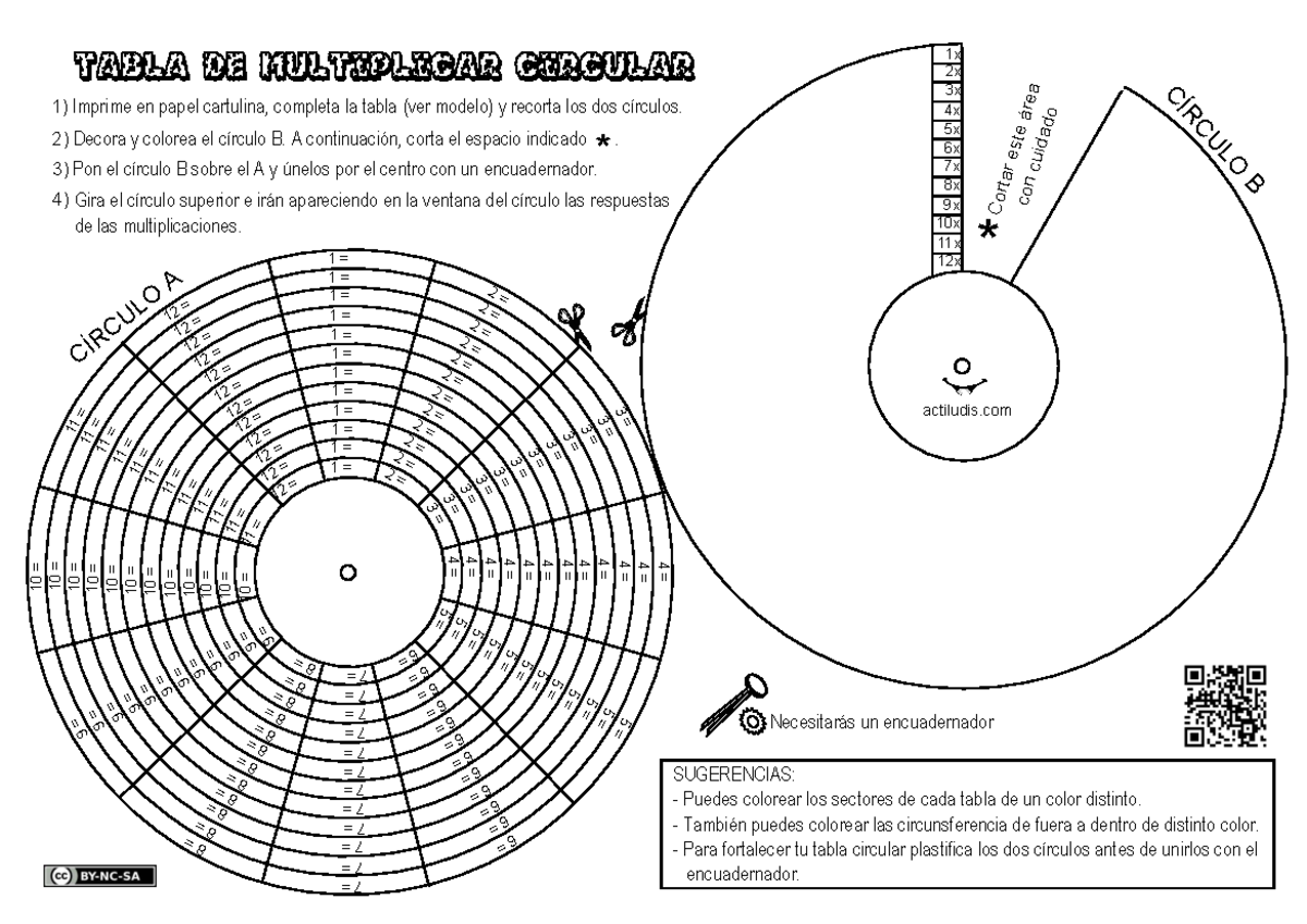 Tabla Circular de Multiplicar - Actividad de Aprendizaje - Studocu