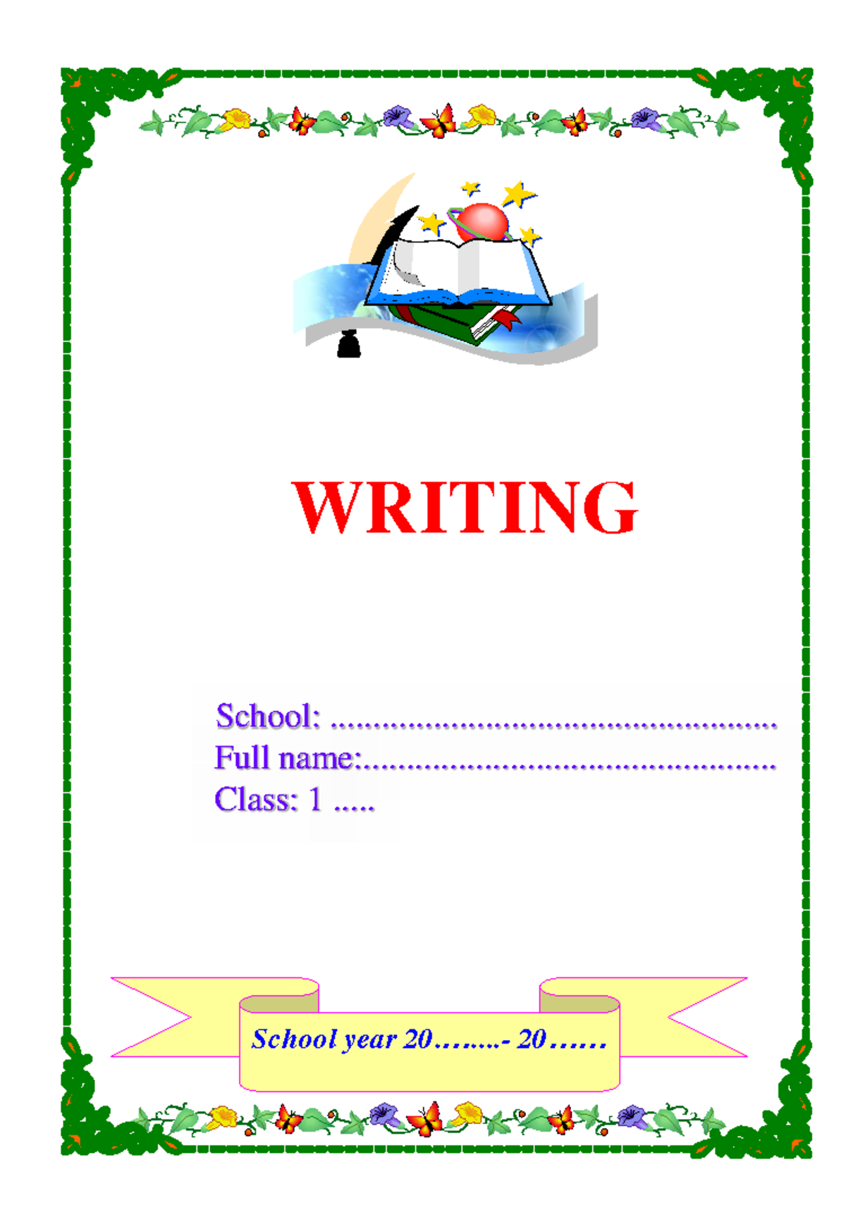 Unit 1 Writing Notes for Class 1 - Global Success 1731731574 - Studocu