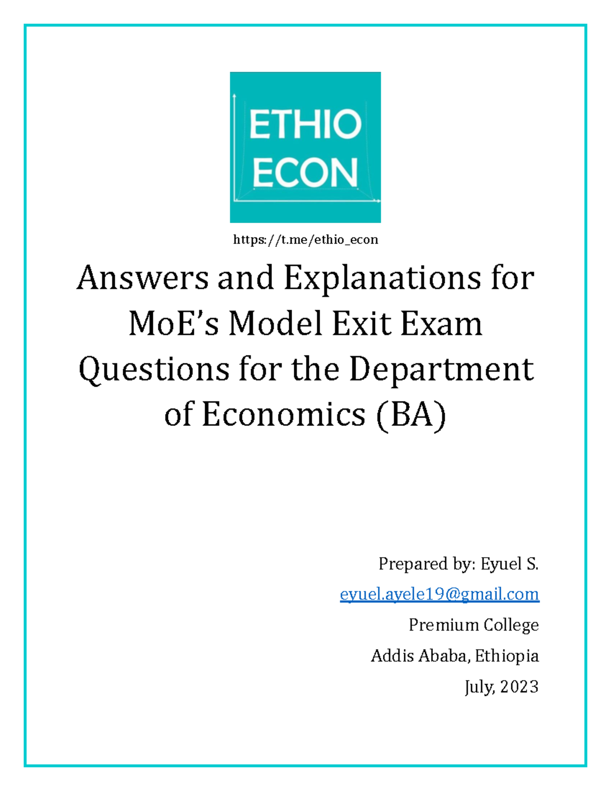 Answers and Explanations for Model Exit Exam Questions (BA) - Studocu