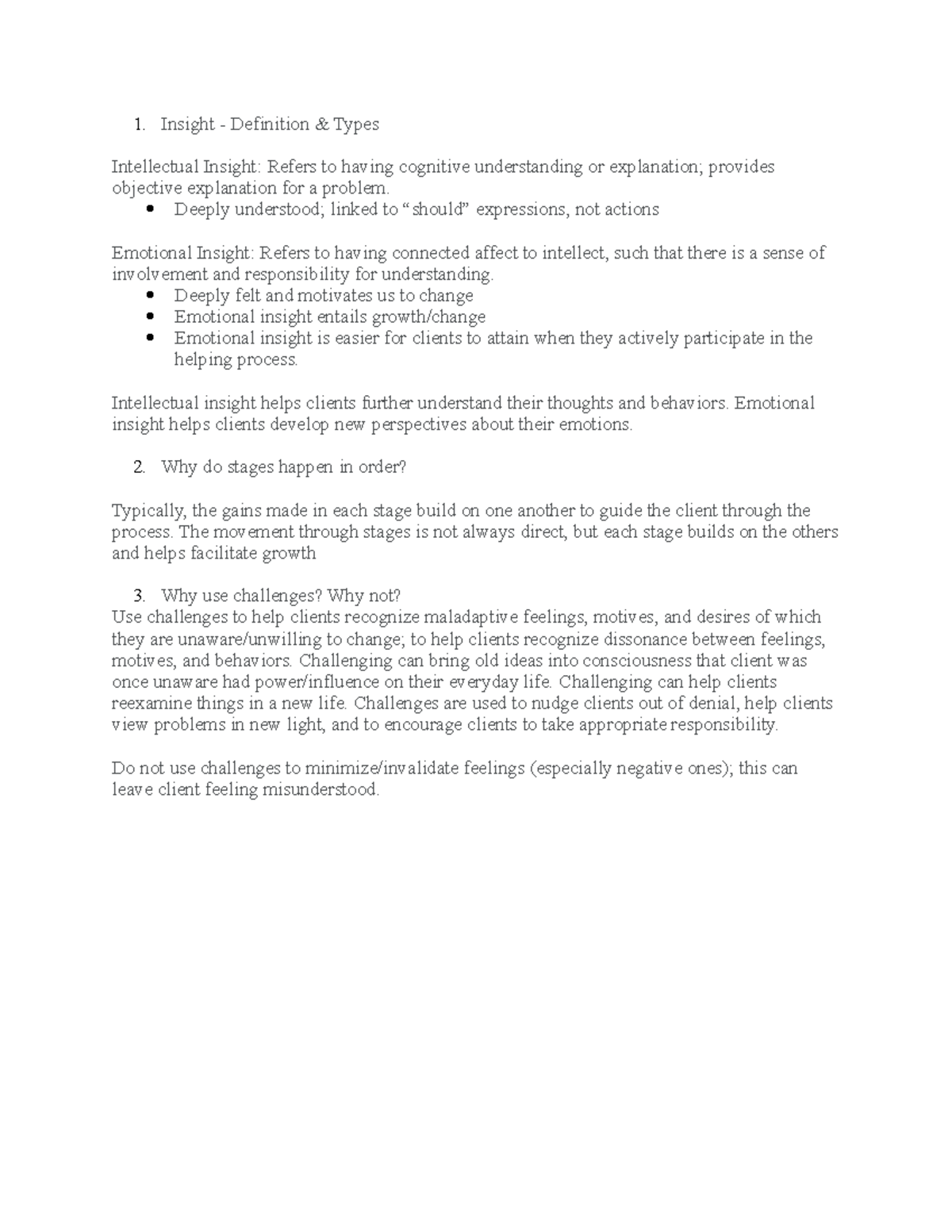 Clinical Psychology Study Guide - Insight - Definition & Types ...
