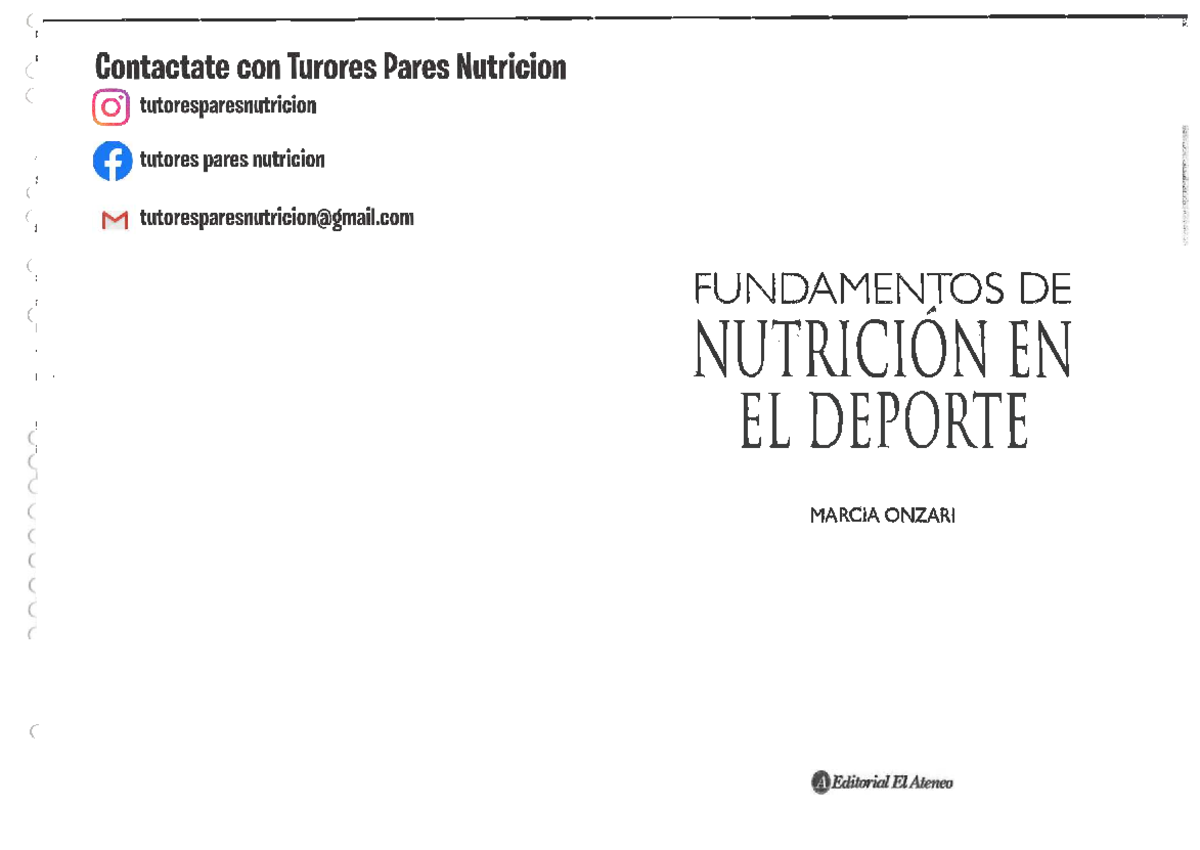 Fundamentos de nutricion en el deporte - Marta Onzari - Document Preview