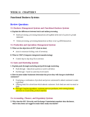 Chapter 1 -Tutorial Solutions - WEEK 2 - CHAPTER 1 Disruptive IT ...