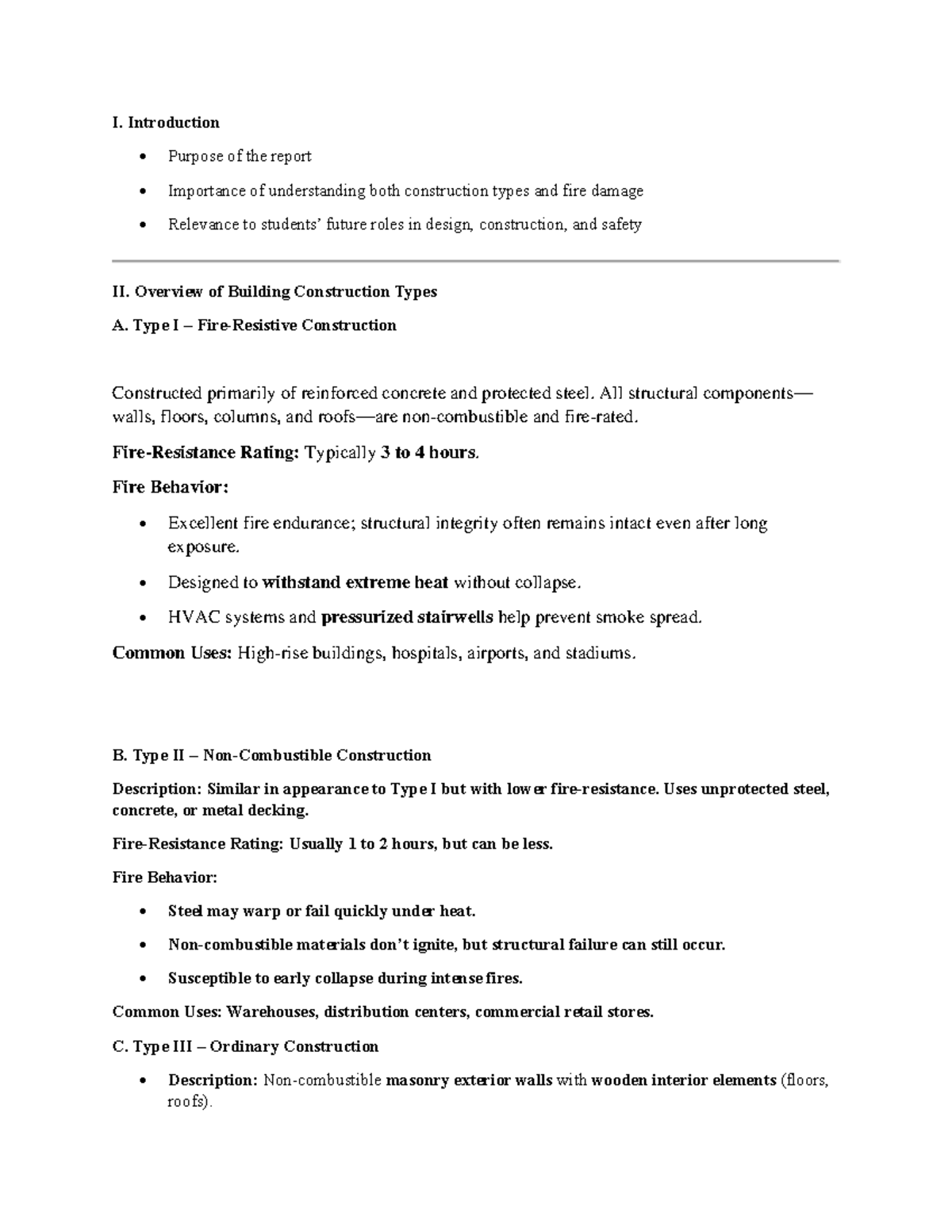 UTIL 2 Report: Understanding Building Construction Types & Fire Damage ...