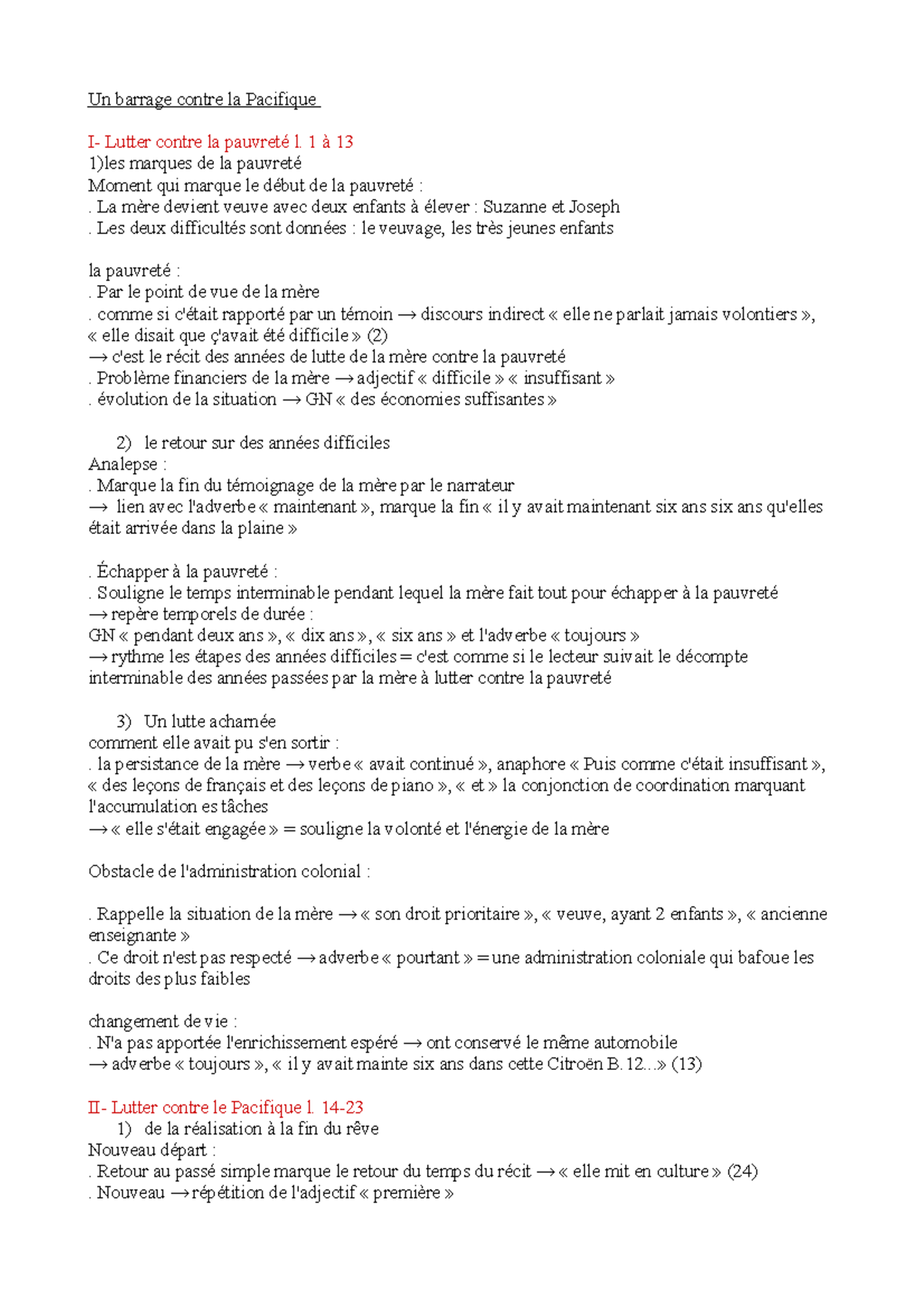 Un barrage contre la Pacifique : Lutte contre la pauvreté (l. 1-13 ...