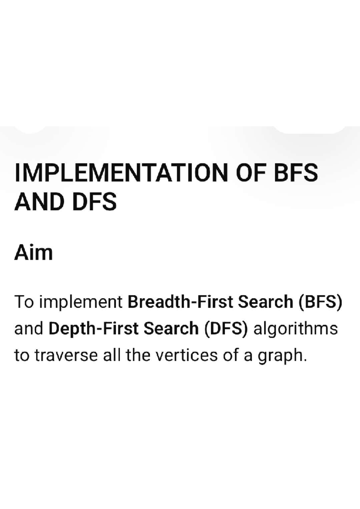 AIML Algorithms: Implementing BFS, DFS, Naive Bayes, Regression, and ...