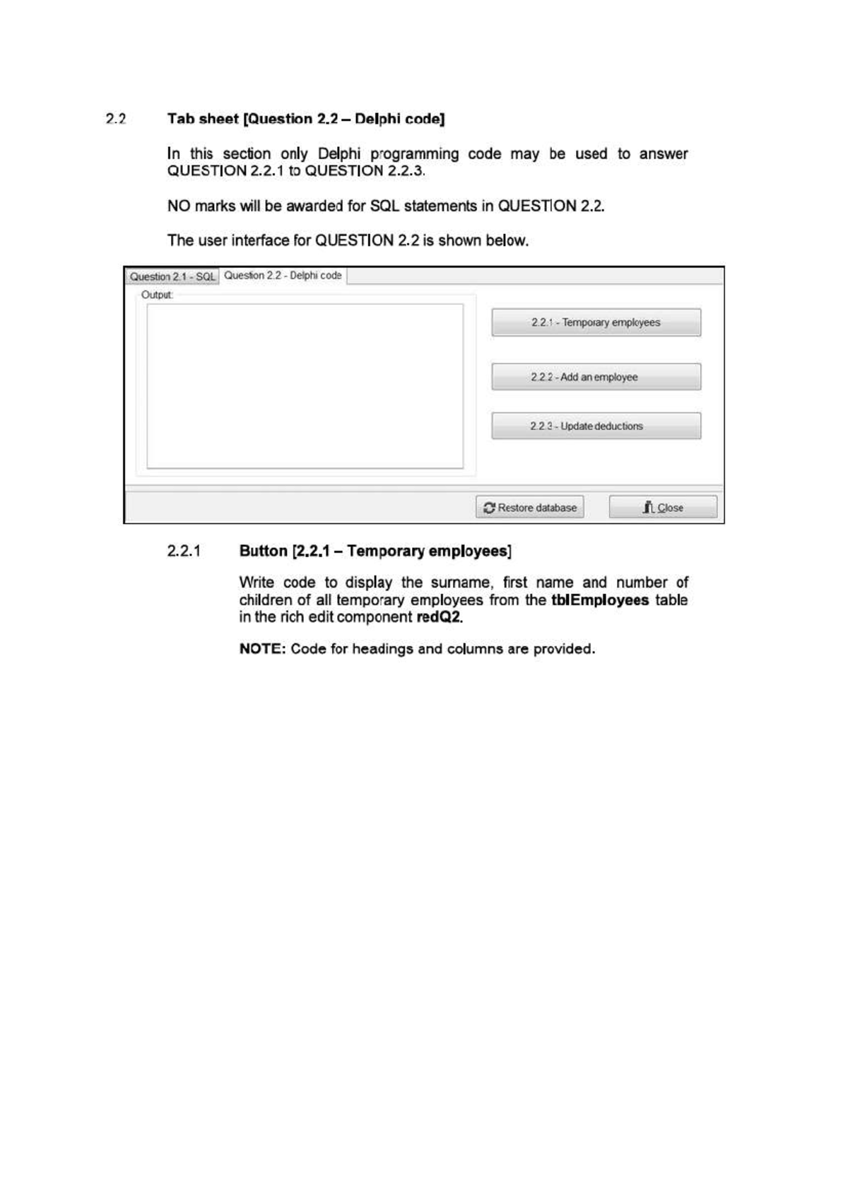 2.2 Delphi Programming Code for Employee Management - Day 8 Notes - Studocu