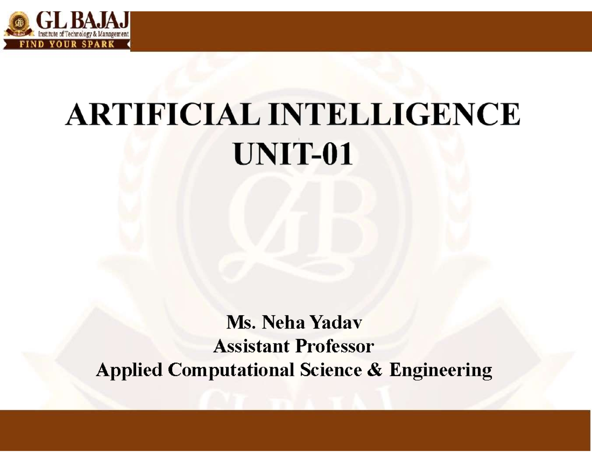 AI 101 - Notes on Artificial Intelligence: Concepts & Applications ...