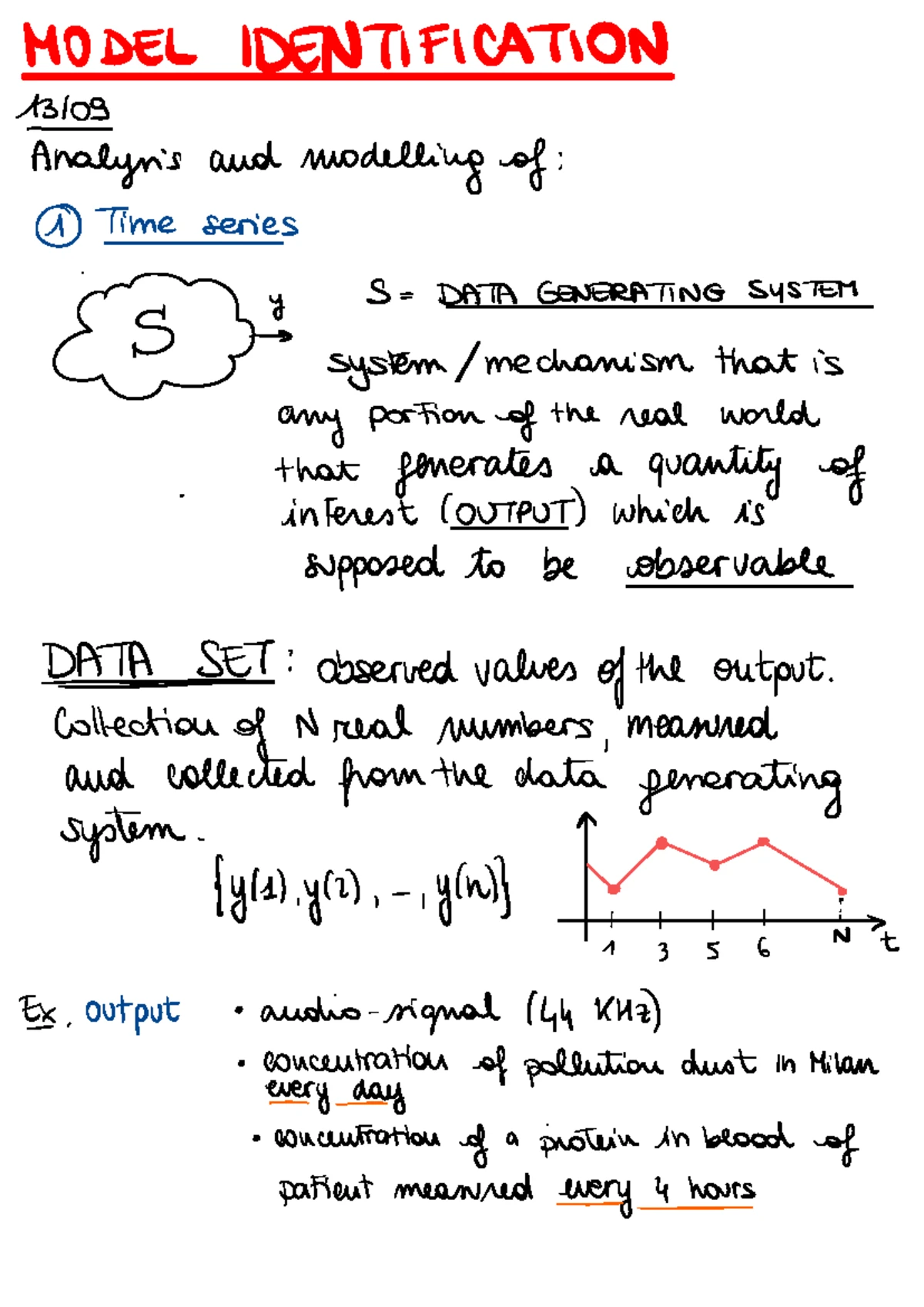 Model Identification and Analysis of Time Series S: Stochastic ...