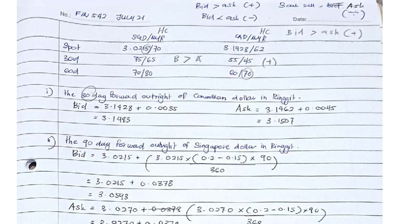 Tutorial Notes for FIN 542: Bid-Ask Analysis and Currency Exchange ...