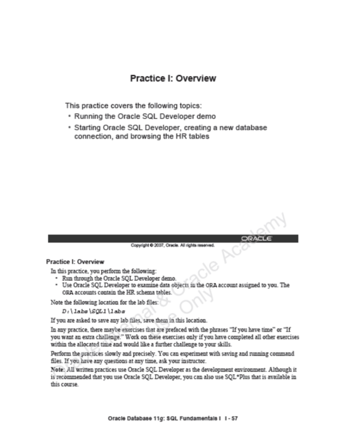 Ict501;Exercise Set 1 - Practice 1-11 - Practice I: Overview This ...