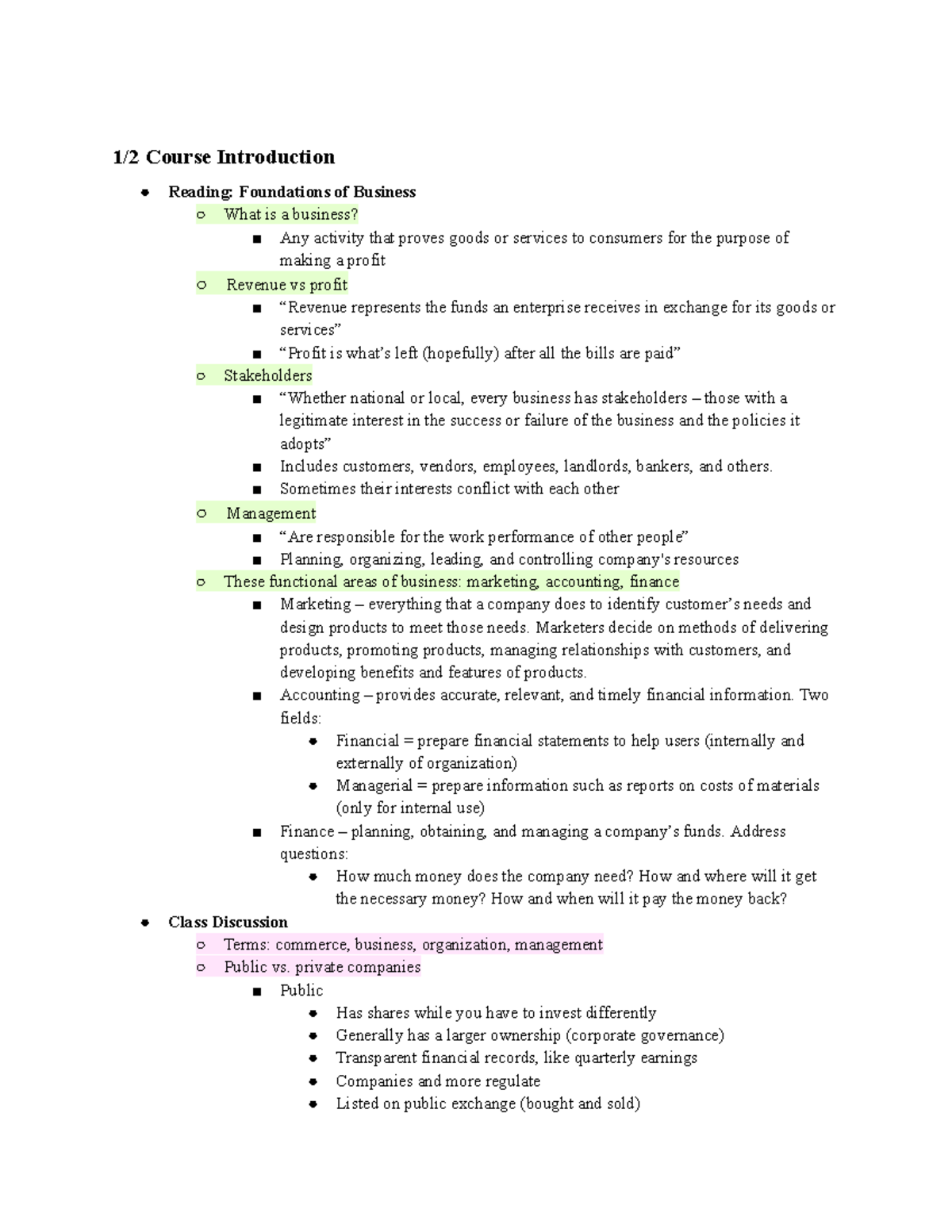 COMM1800 Midterm 1 Comprehensive Study Guide and Key Concepts - Studocu