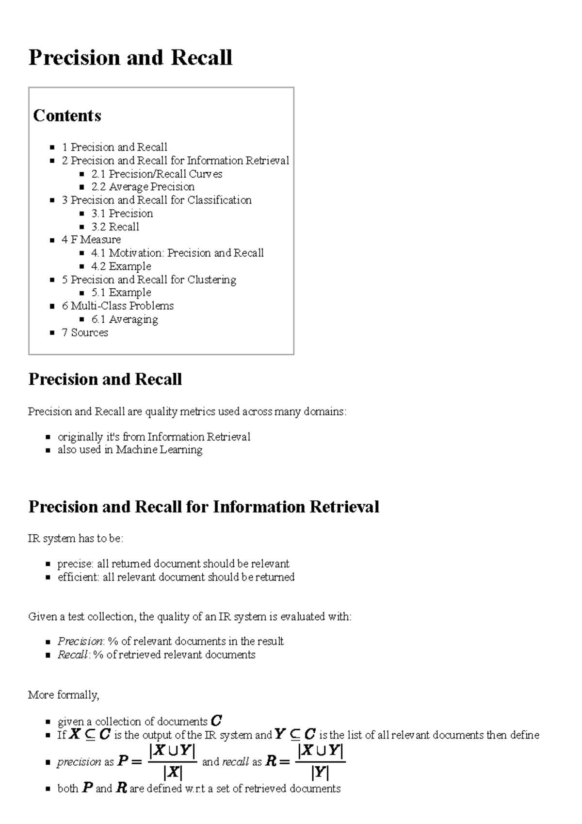Precision and Recall: Key Metrics in Information Retrieval and ML - Studocu