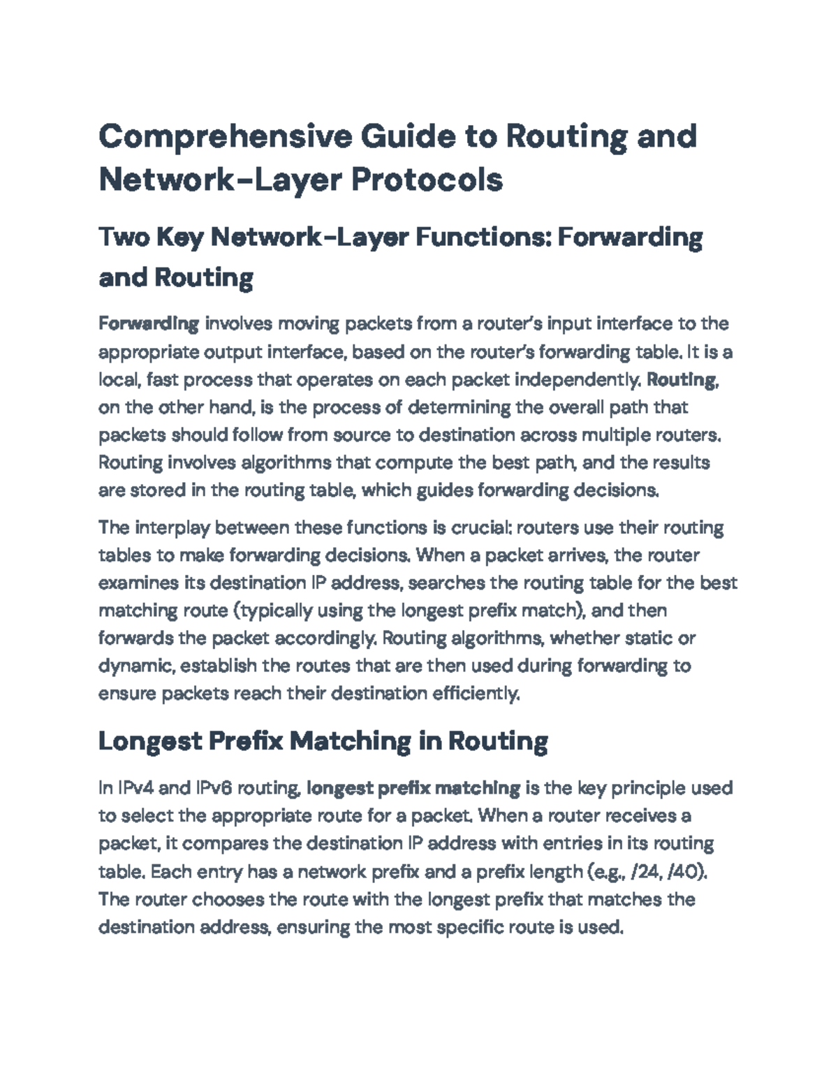 Comprehensive Guide to Static and Dynamic Routing Protocols (CS101 ...
