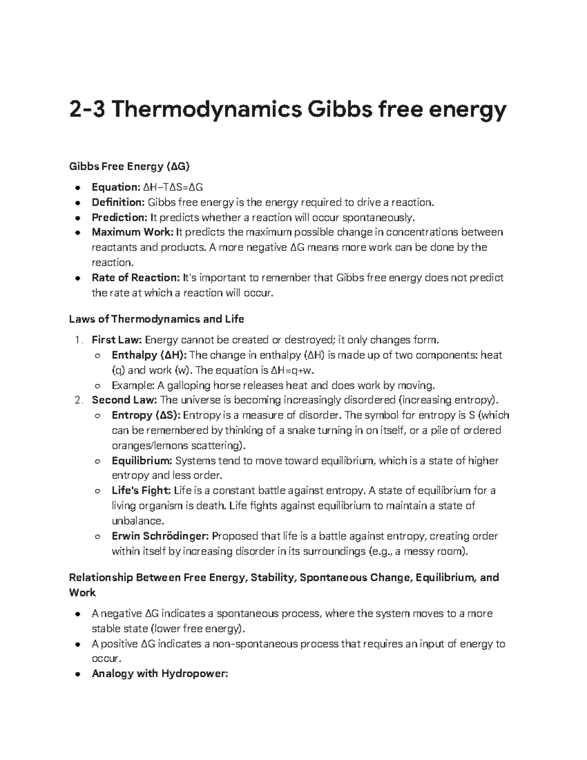 Thermodynamics 2-3: Understanding Gibbs Free Energy (ΔG) and Its ...