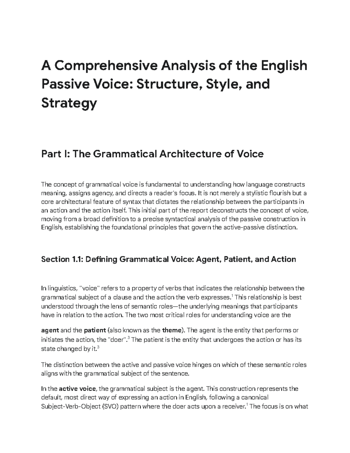 A Comprehensive Analysis of the English Passive Voice (ENG 101) - Studocu