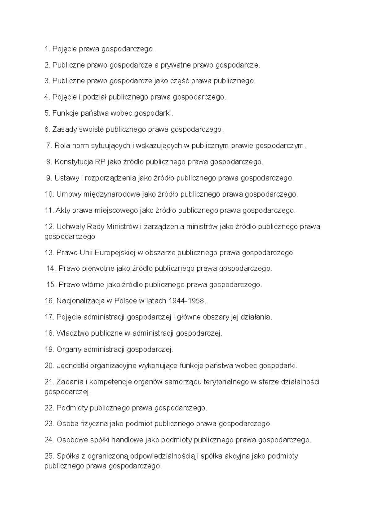 PPG - Notatki z wykładów na temat publicznego prawa gospodarczego - Document Preview