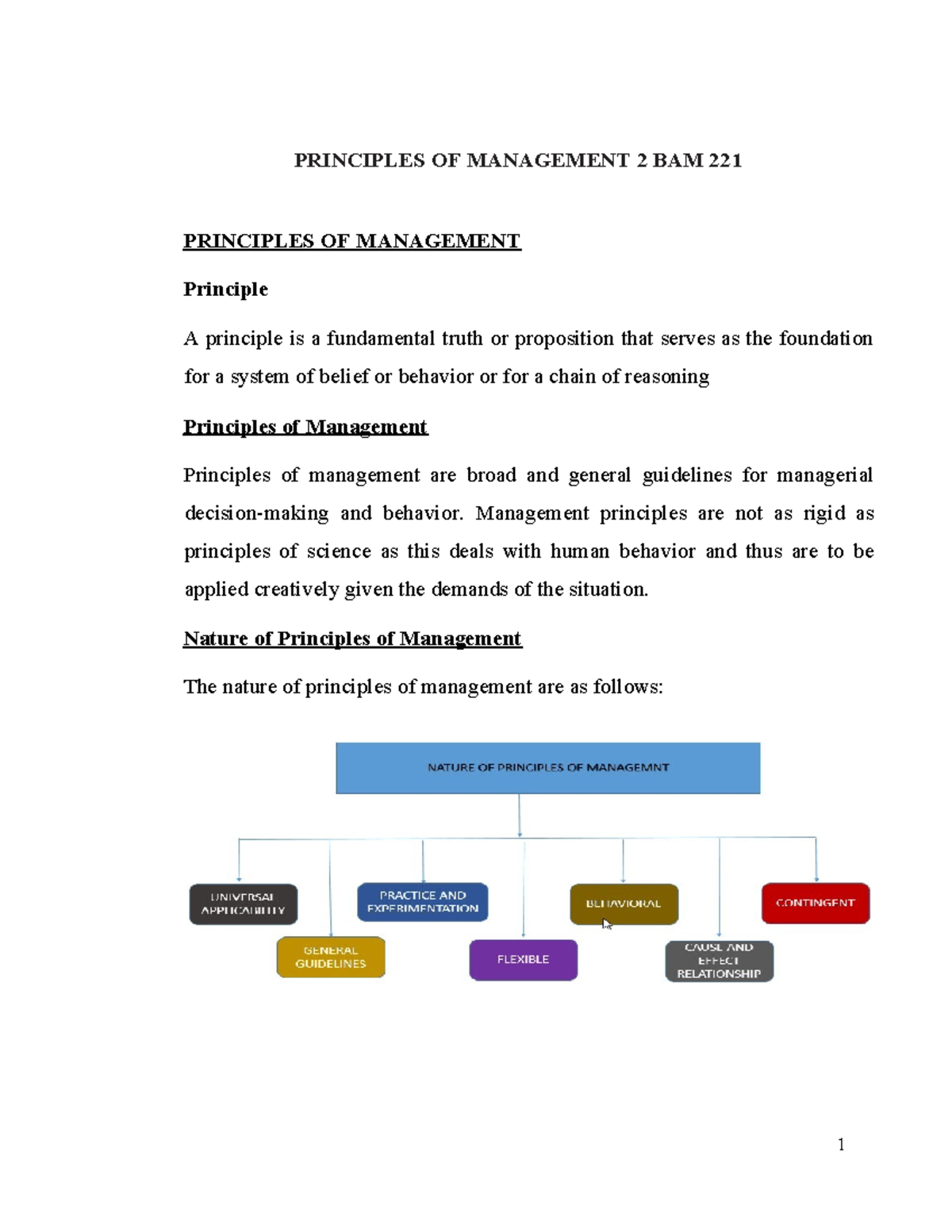 Principles of Management 2 - Comprehensive Overview and Analysis - Studocu