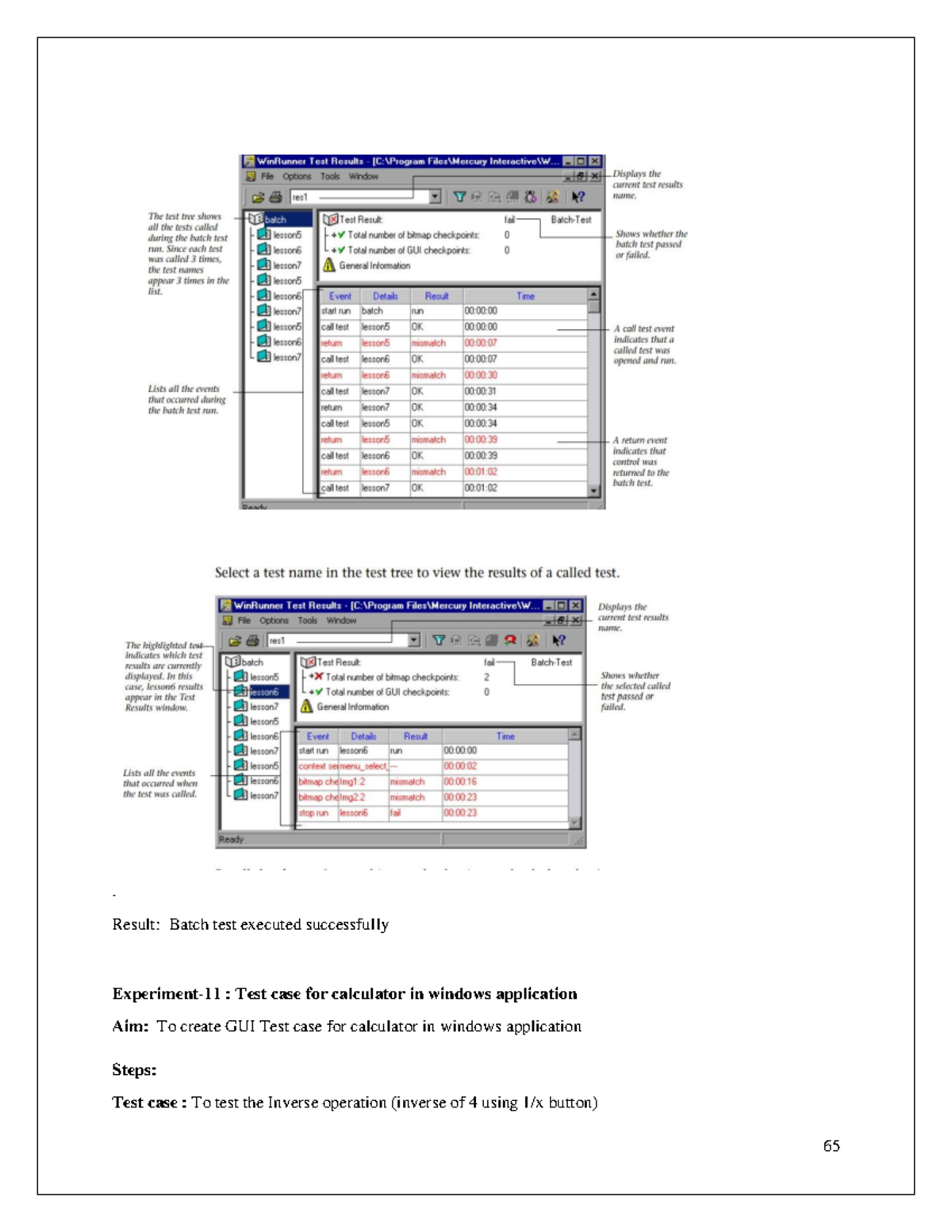 Exp 11 - GUI Test Case for Windows Calculator Application - Studocu