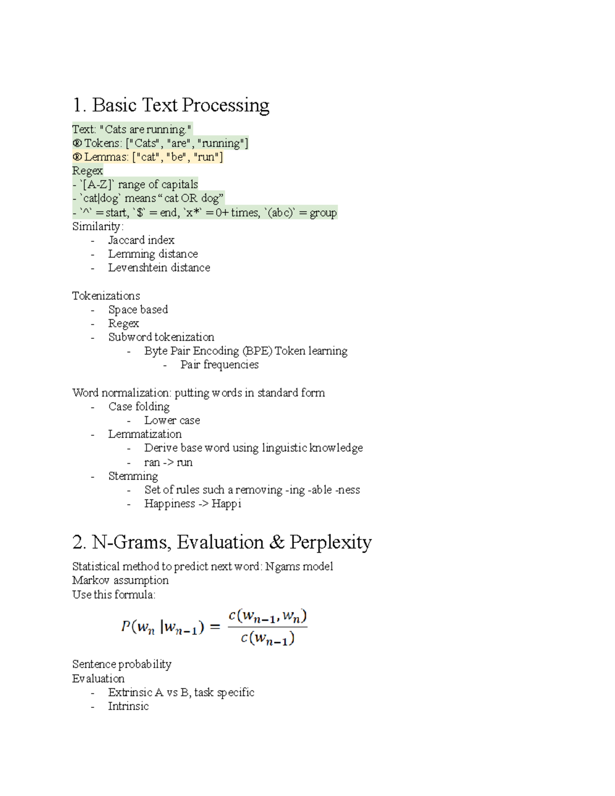 NLP Overview: Key Concepts and Techniques in Text Processing - Studeersnel