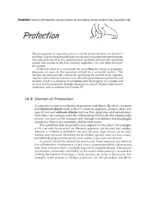 OS 4 Final Exam Notes on Memory Management and Protection Domains - Studocu