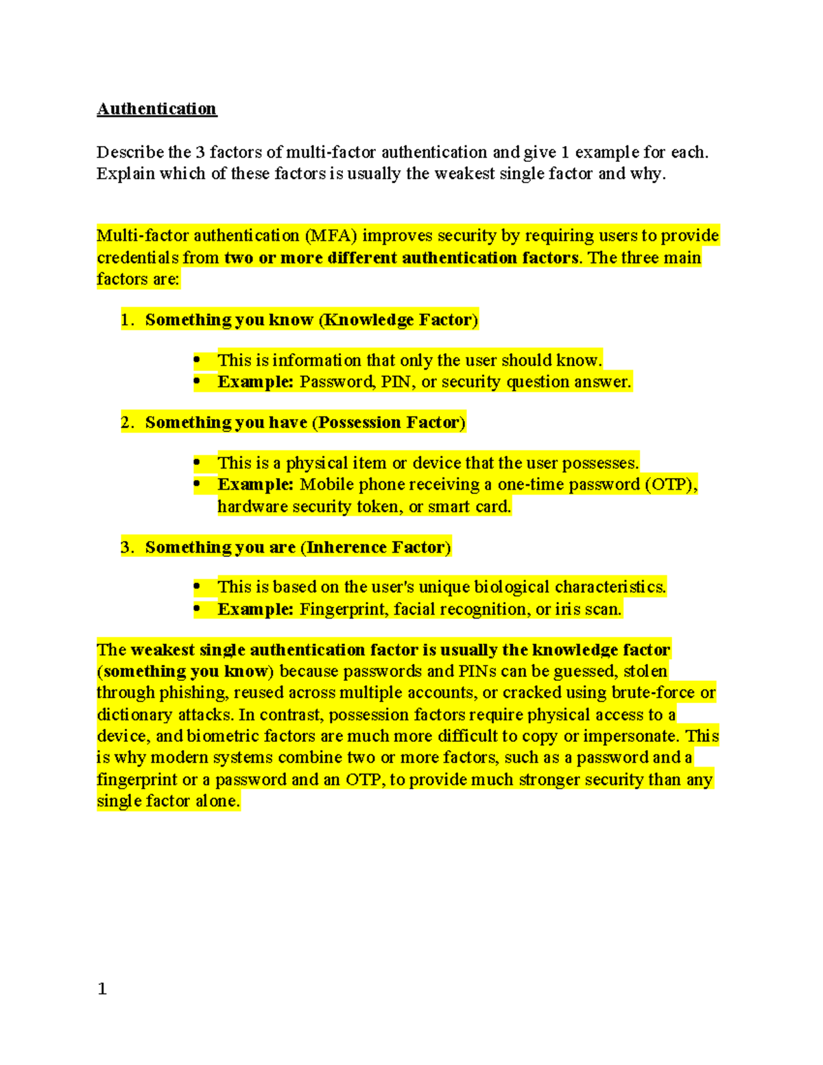 ICT279 EXAM NOTES - Authentication, Cryptography, and Firewalls - Studocu