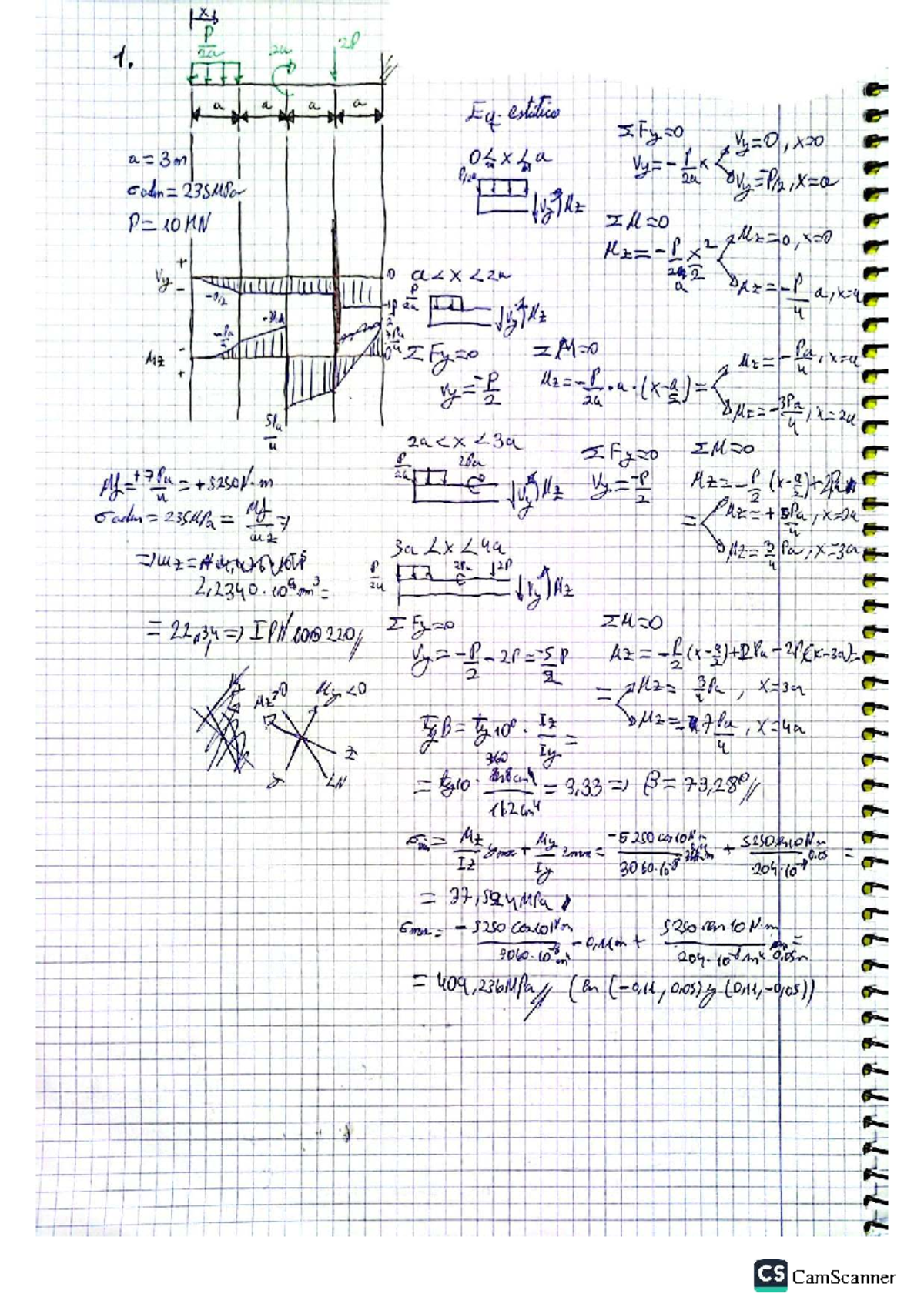 BOLETÍN 4: Resistencia de Materiales - 14 P 1. 24 2.P 2a a a a a - Document Preview