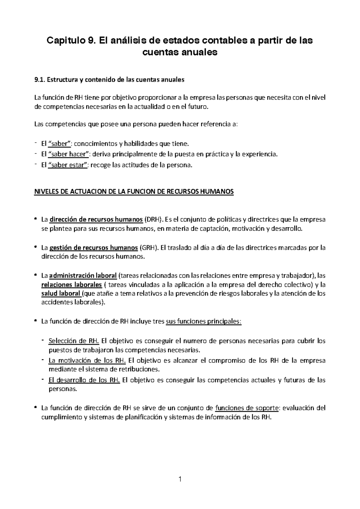 Capítulo 9: Análisis de Estados Contables de Cuentas Anuales - Studocu