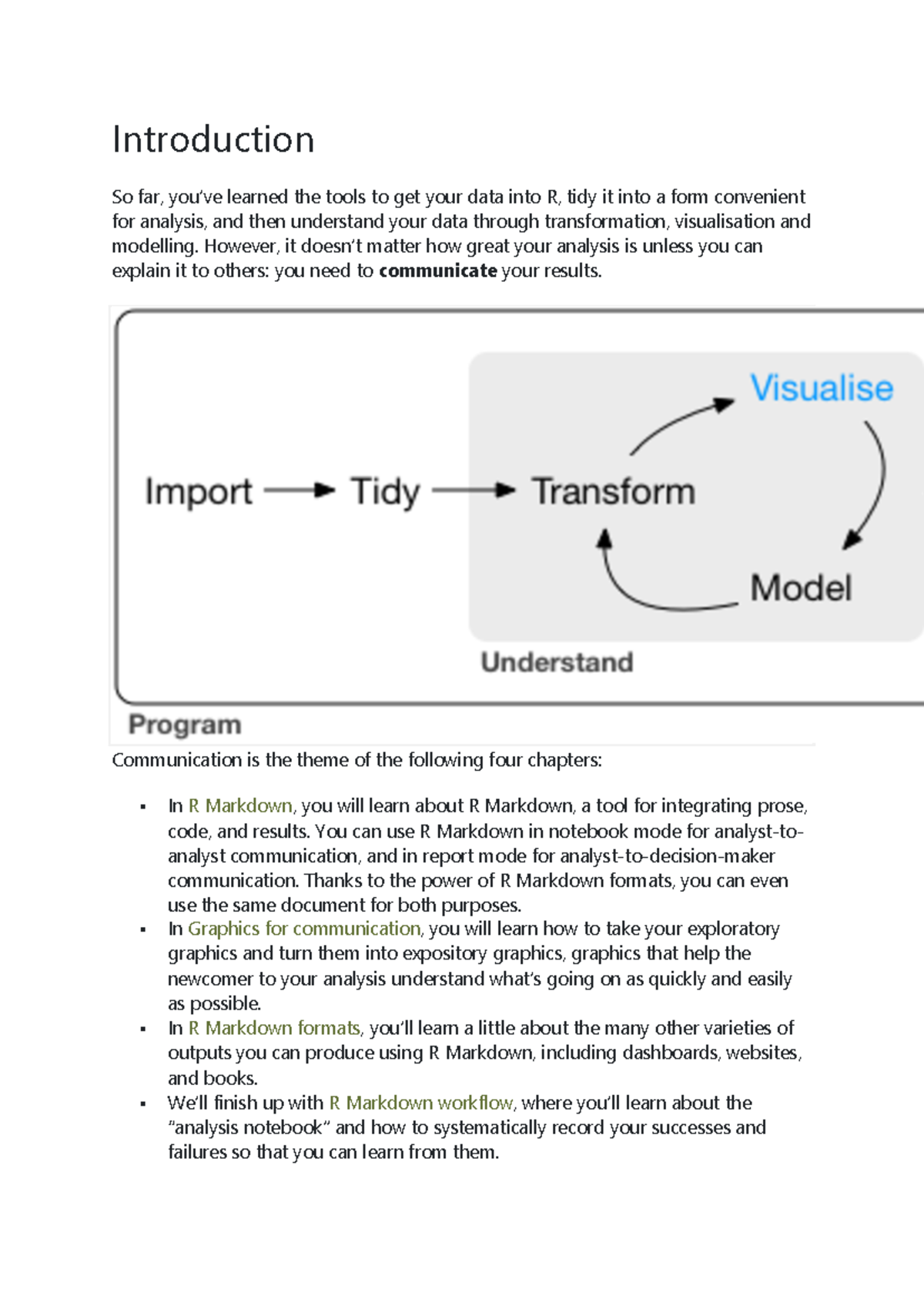 R Markdown Integration: Communicating Data Analysis Results - Studocu