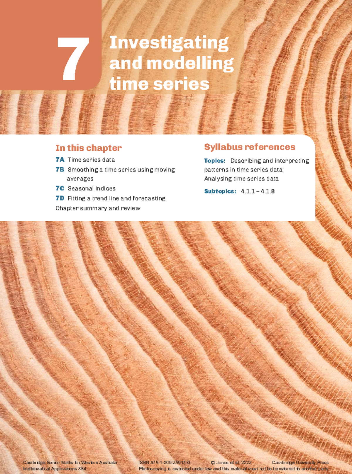 Chapter 7: Investigating & Modelling Time Series Data Analysis - Studocu