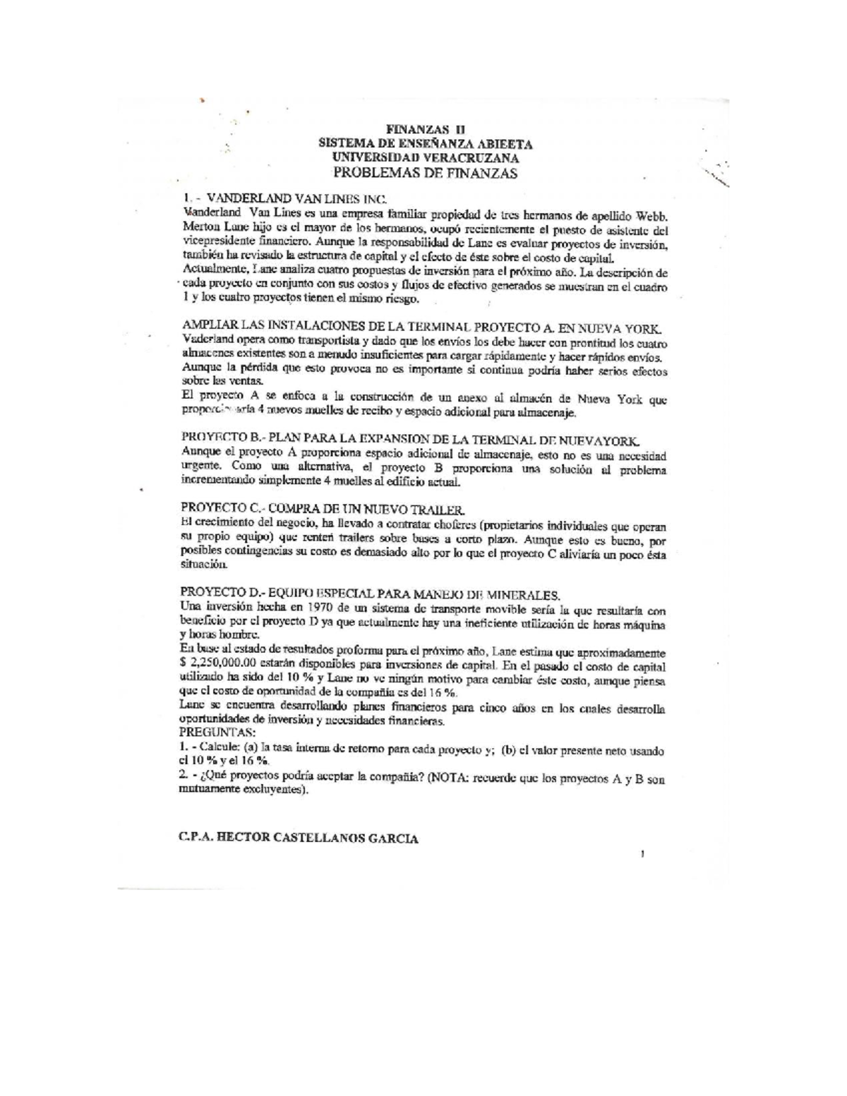 Ejercicios de Finanzas Corporativas - Guía de Estudio PDF - Studocu