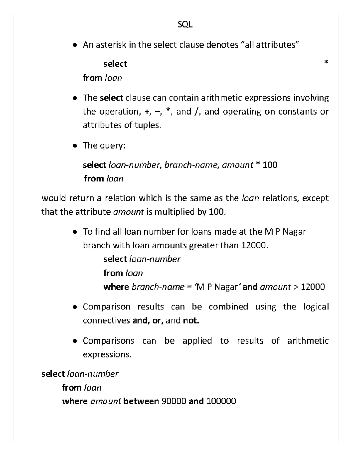SQL 2024 - Essential Class Notes on Querying and Data Management - Studocu