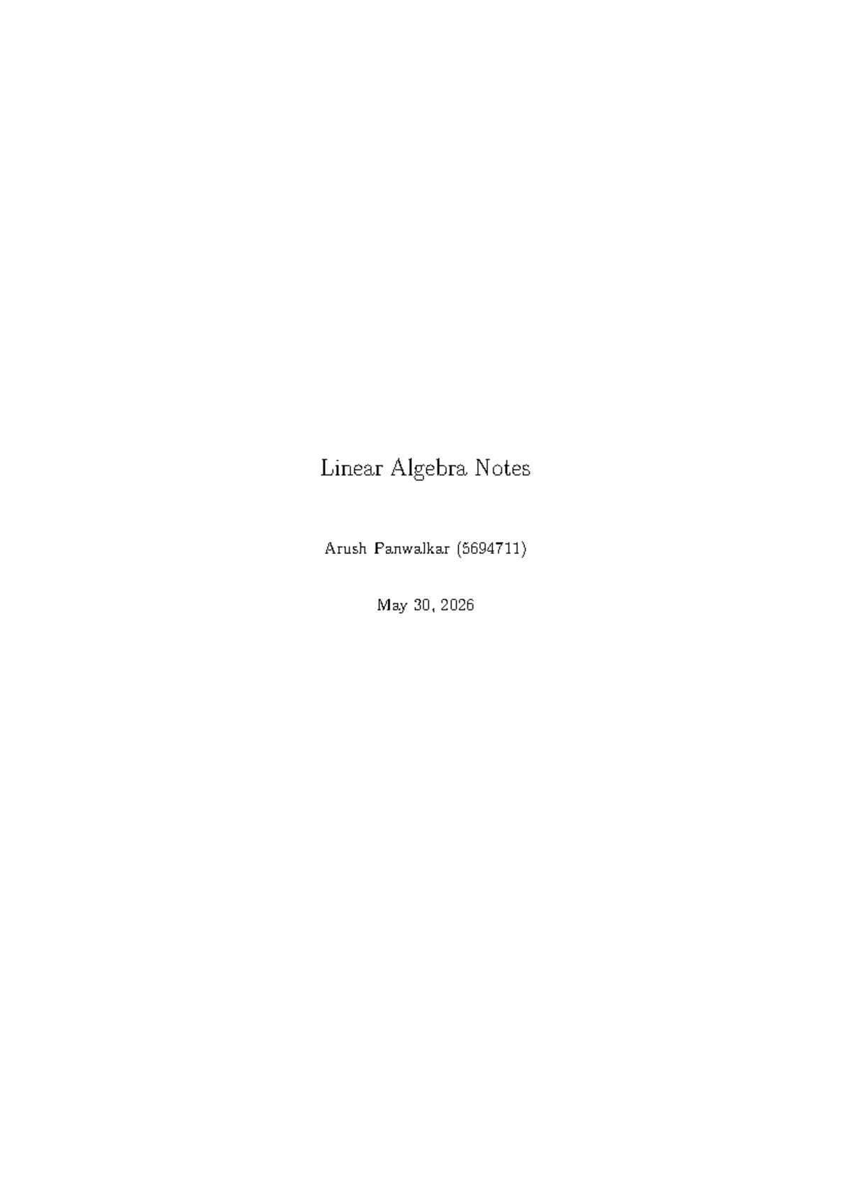 Linear Algebra MA149 Notes - Comprehensive Study Guide - Studocu
