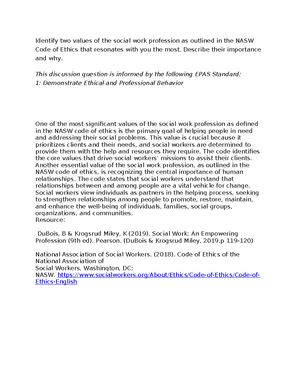 [Solved] Reflecting on the social work methods identify your experience ...