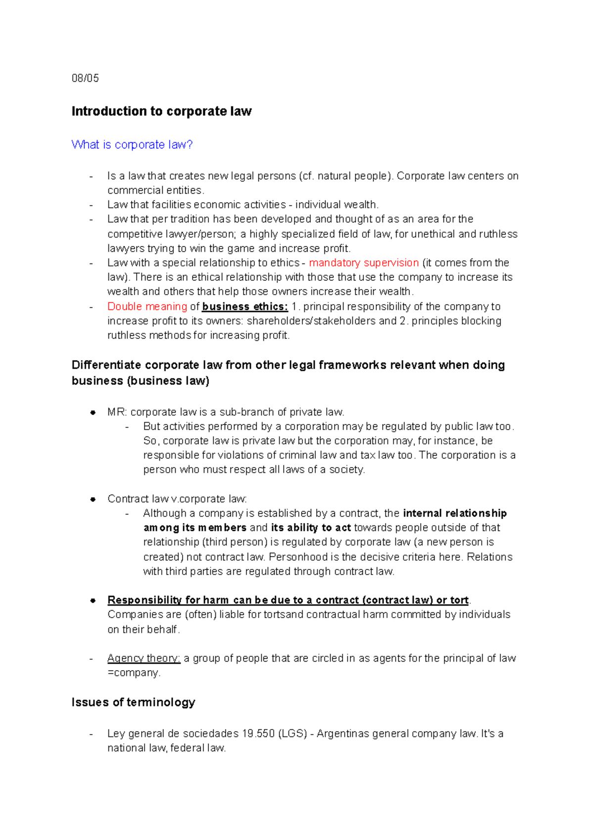 International Law Overview: Key Concepts and Principles (IL 2) - Studocu