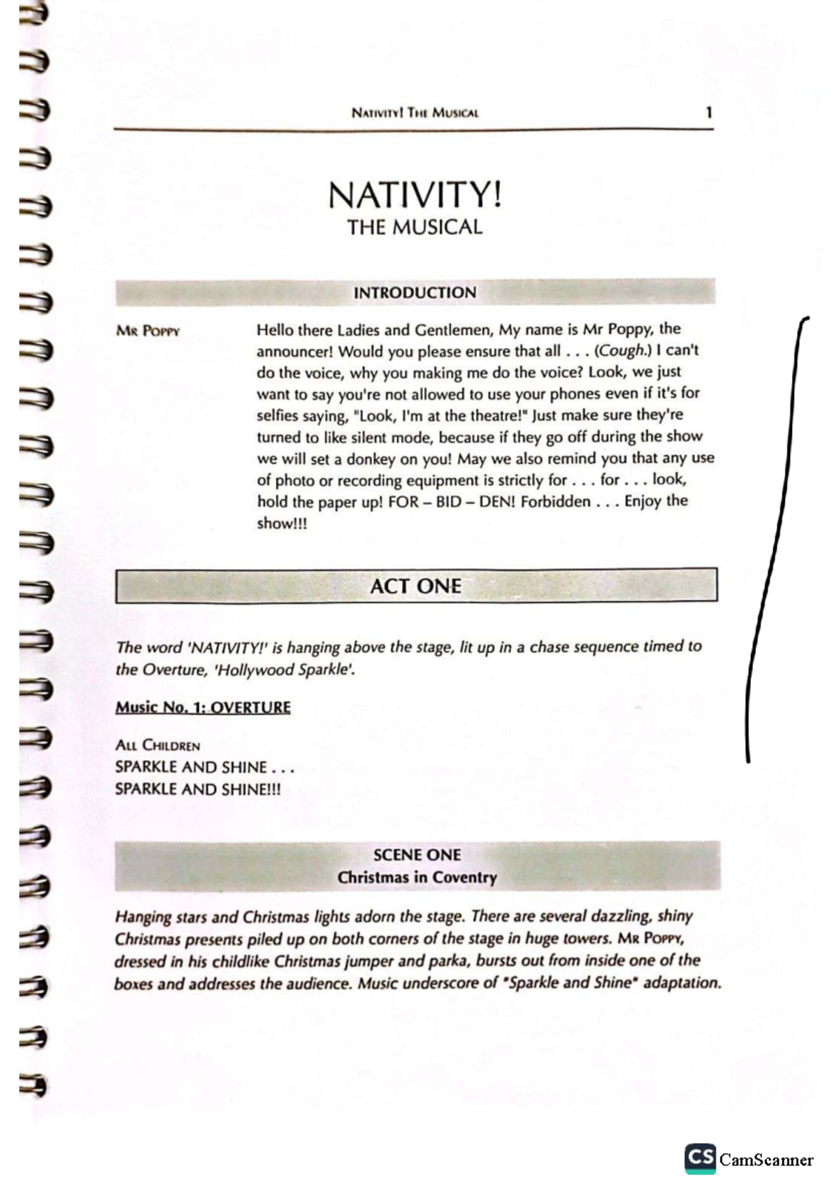 NATIVITY! THE MUSICAL Script Analysis and Performance Guide - Studocu